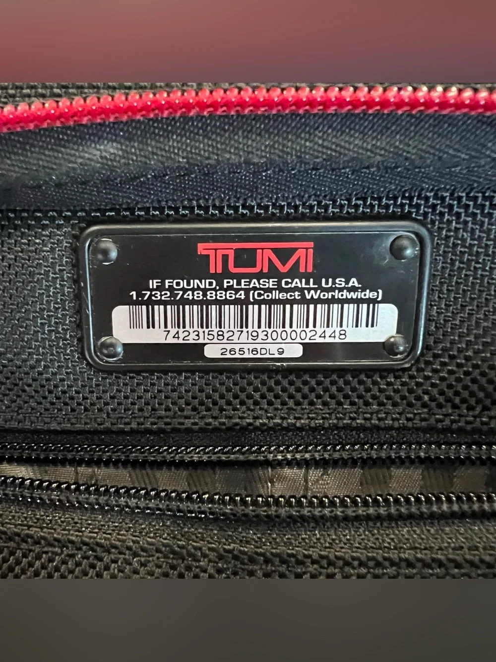 Tumi Alpha 2 T-Pass Screen Slim Black Ballistic Nylon Briefcase (Style 26516DL9)
